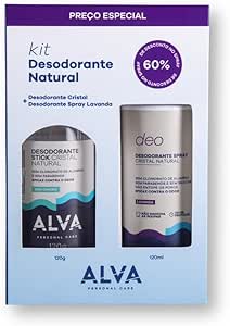 Alva Kit Desodorante Natural - 120g/120ml