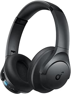 Soundcore Q11i da Anker Fone De Ouvido Bluetooth 5.3, Over-Ear Headphone, Graves Profundos, 60 Horas de Autonomia, Áudio Hi-Res, Almofadas Destacáveis, Conexão Multiponto, Cinza