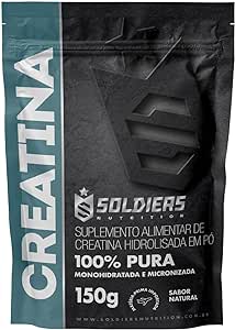Creatina Monohidratada 150g - 100% Pura Importada - Soldiers Nutrition
