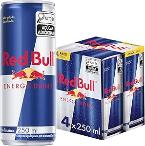 Bebida Energética Red Bull Energy Drink 250ml - 4 Unidades