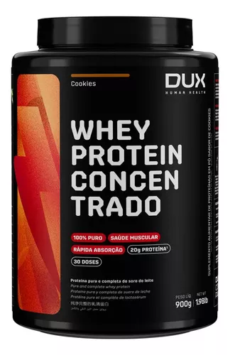 Dux Nutrition Whey Protein Concentrado 900g Sabor Doce De Leite